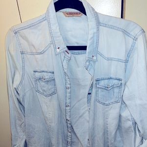 Large Denim button down shirt good condition